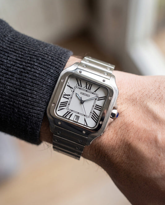 White Dial Santeiko on the wrist