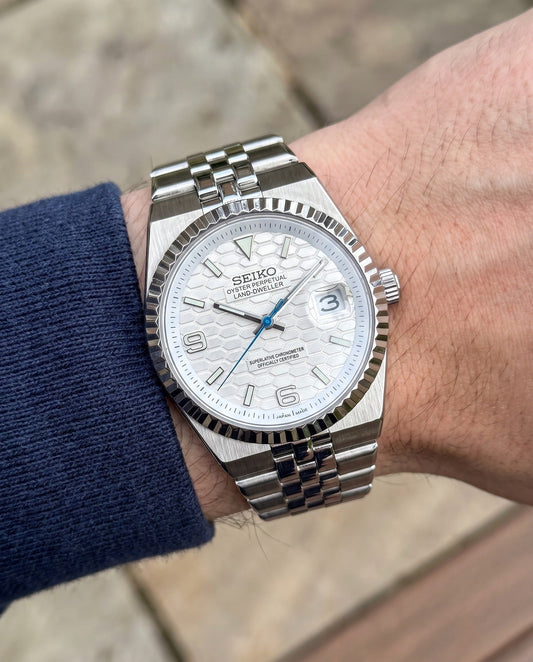 Silver Dial Land-Dweller on the wrist