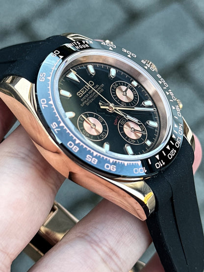 Rosegold Black Dial Seitona