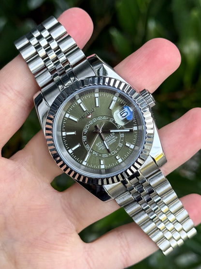 Olive Dial Sky Dweller
