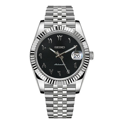 Black Textured Arabic Dial