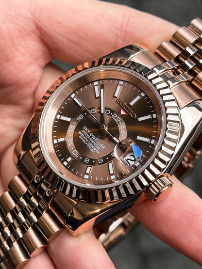 Rosegold Choco Sky Dweller