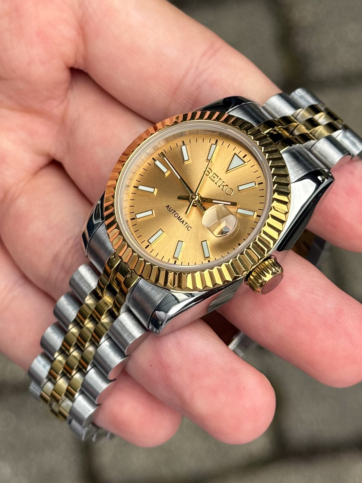 Two Tone Champagne Dial Datejust Ladies 31mm