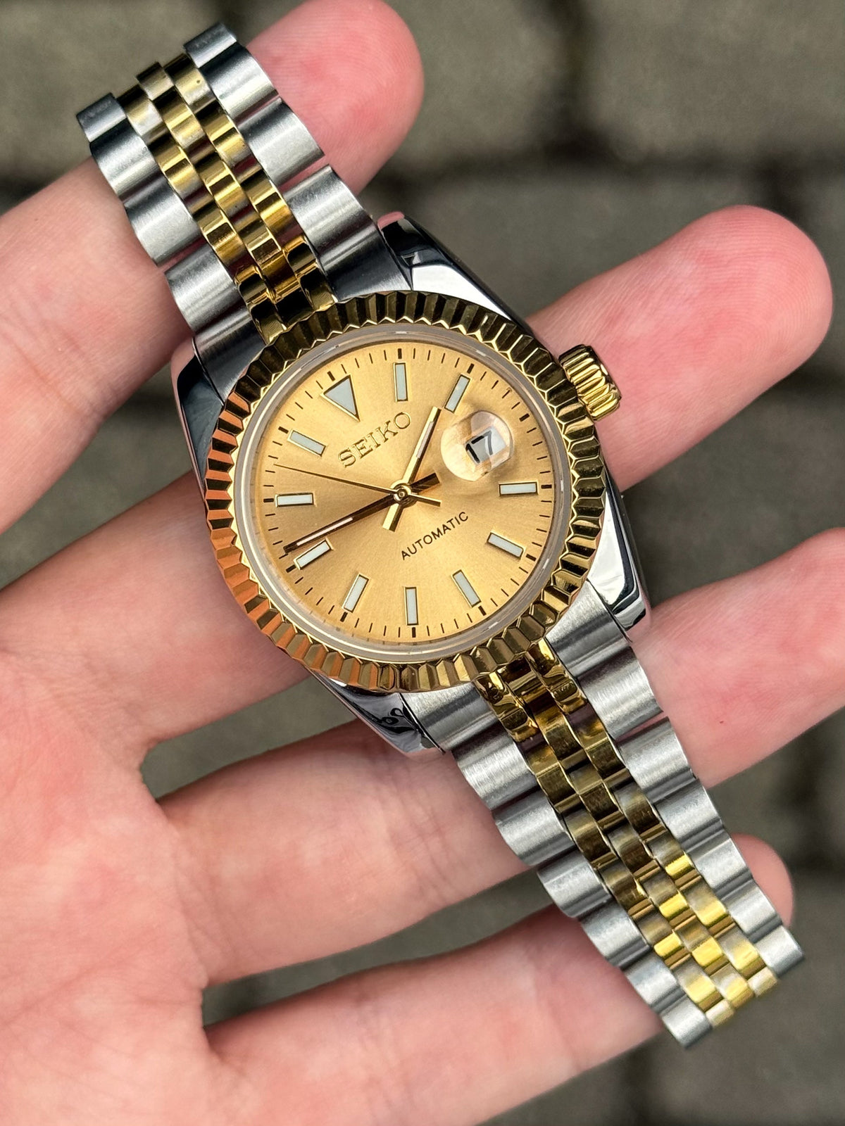 Two Tone Champagne Dial Datejust Ladies 31mm