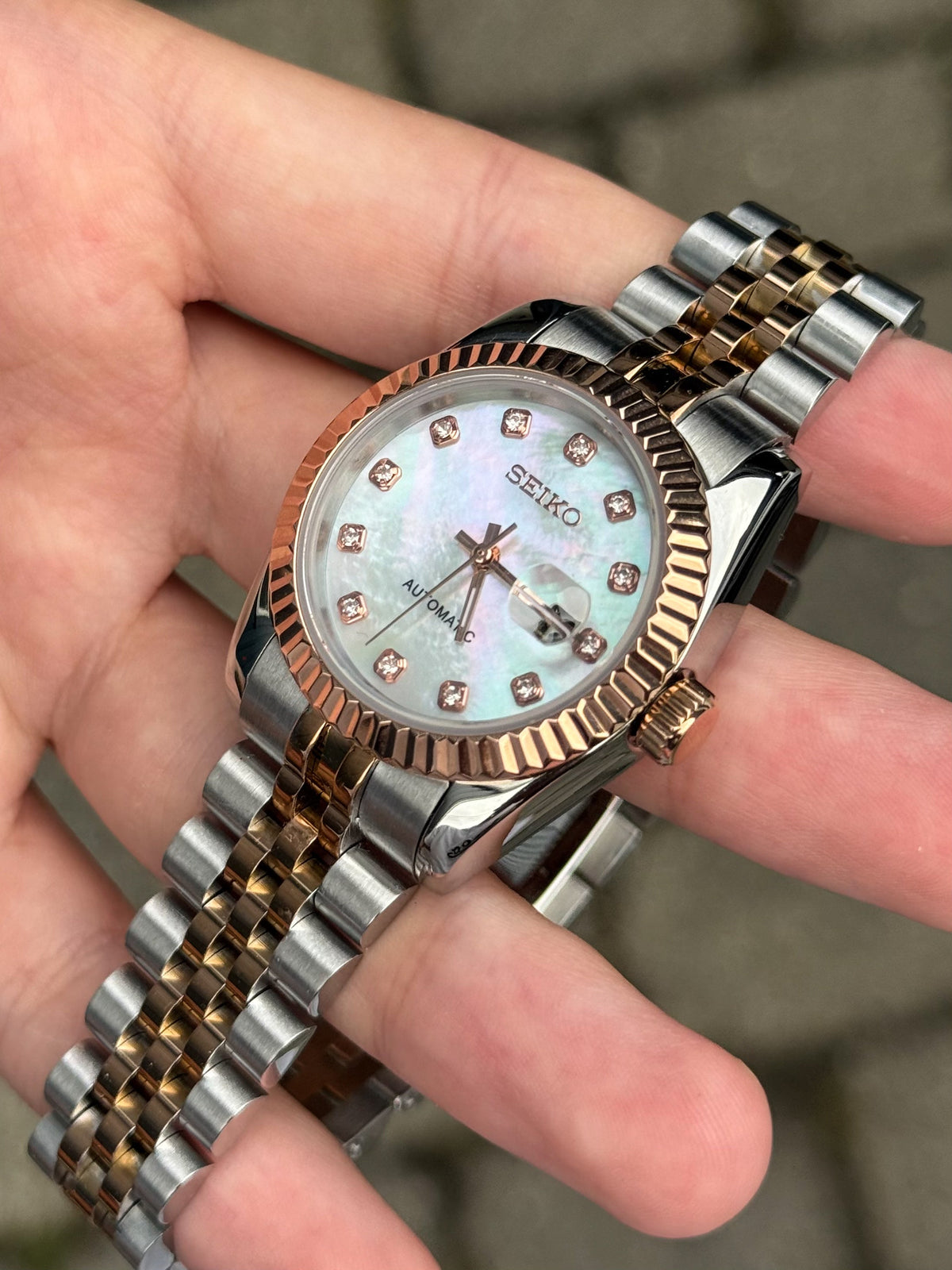 Rosegold Mother of Pearl Diamond Datejust Ladies 31mm