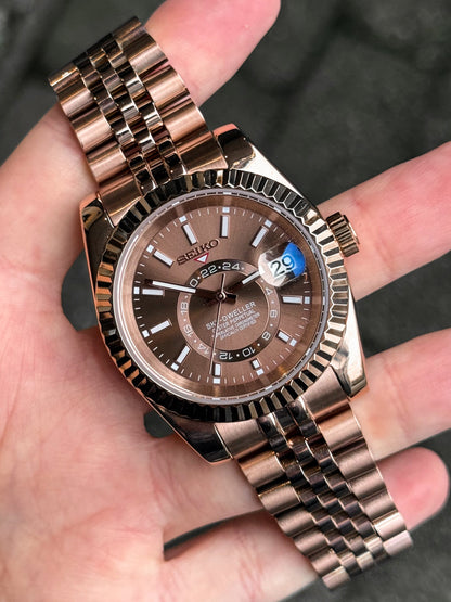 Rosegold Choco Sky Dweller