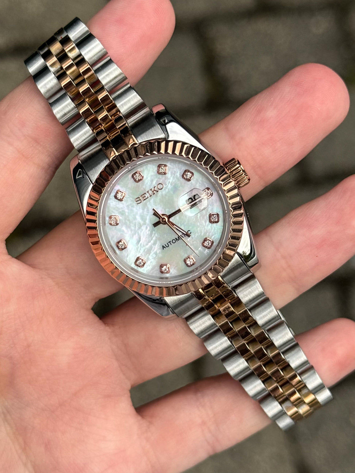 Rosegold Mother of Pearl Diamond Datejust Ladies 31mm
