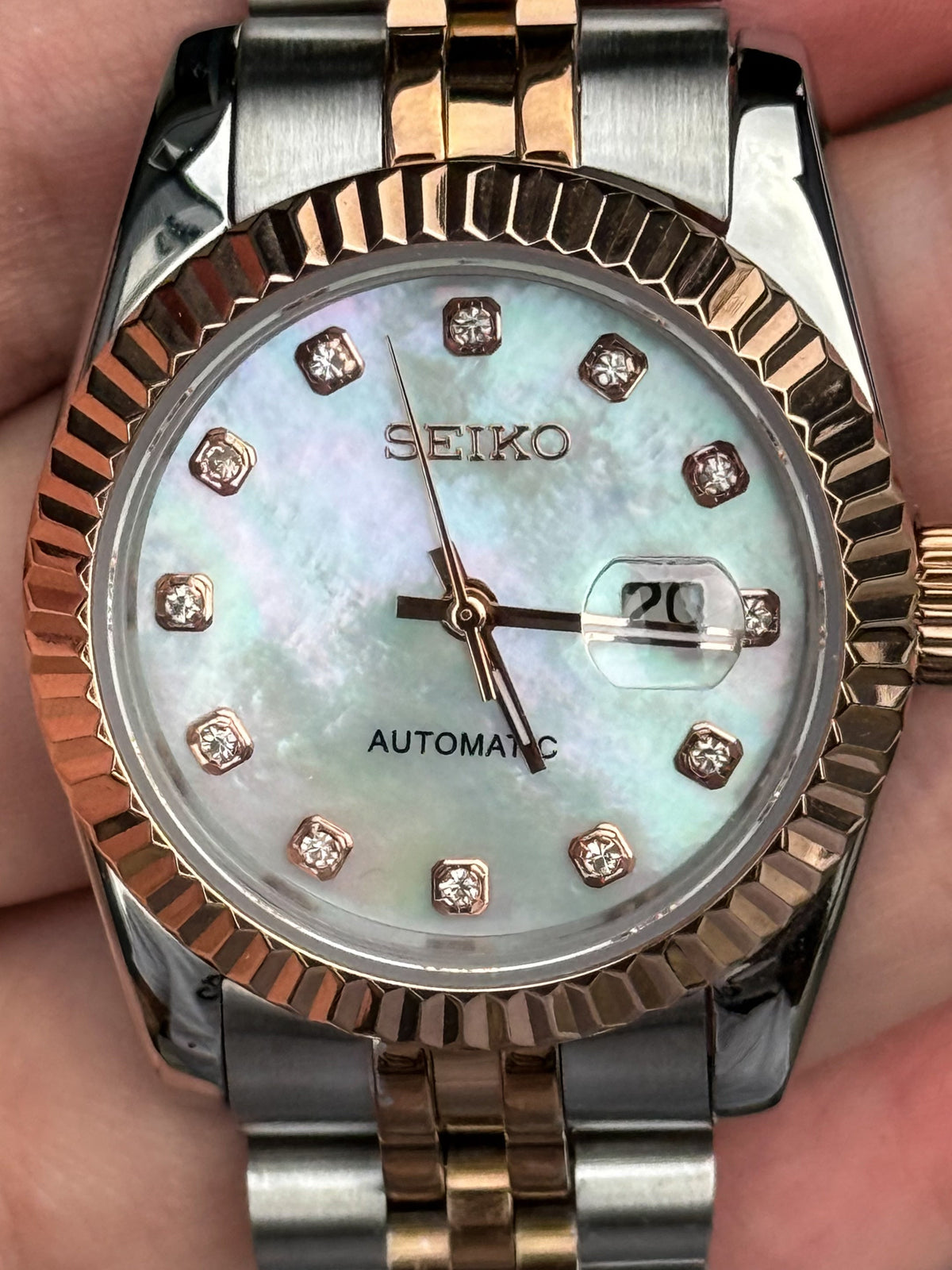 Rosegold Mother of Pearl Diamond Datejust Ladies 31mm