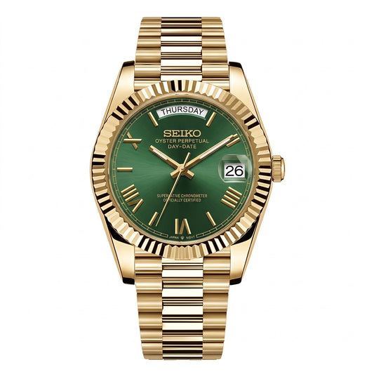 Gold Money Green Day-Date