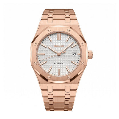 Rosegold White Dial Seikoak