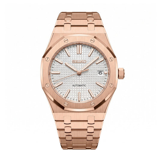 Rosegold White Dial Seikoak