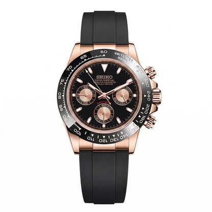 Rosegold Black Dial Seitona