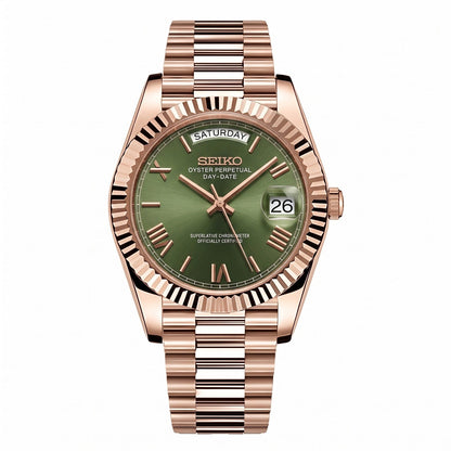 Rosegold Olive Dial Day-Date