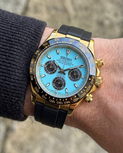 Gold Tiffany Seitona on the wrist