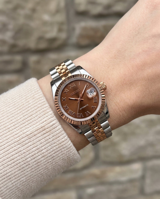 Rosegold Roman Datejust Ladies 31mm on the wrist